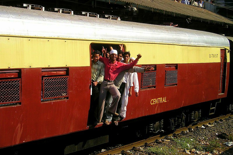 Trein in Mumbai, India