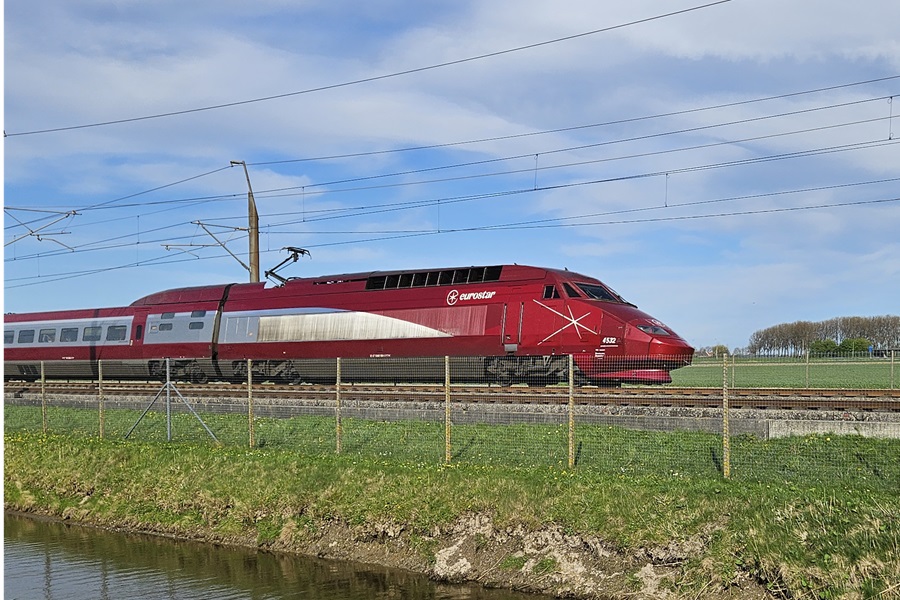 Eurostar trein naar Les Arcs