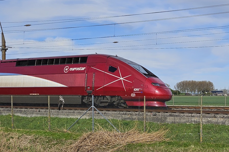 Eurostar trein naar Les Trois Vallées