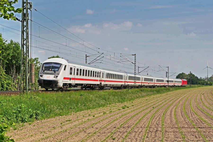 Intercity trein naar Billund