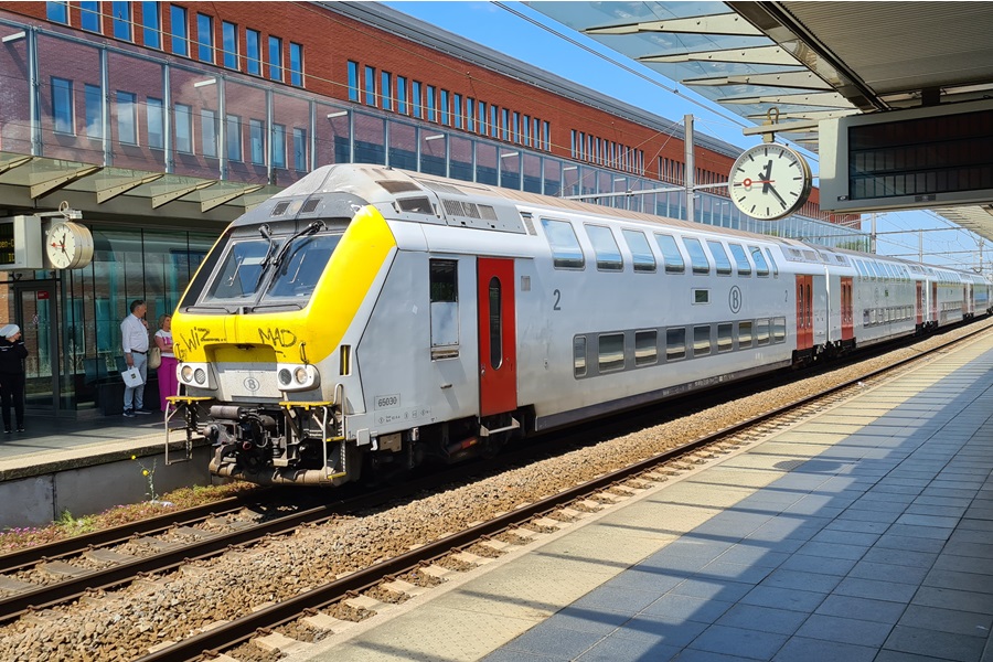 Intercity trein naar Oostende